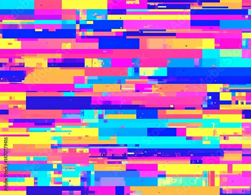 カラフルなグリッジノイズの背景