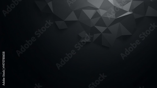 Sleek charcoal and gray gradient triangle pattern with a subtle industrial aesthetic for professional branding.