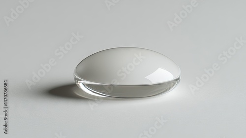 Wallpaper Mural Smooth, translucent oval object on a plain background. Torontodigital.ca