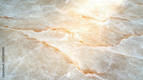 Elegant Beige Marble Texture Background with Golden Highlights and Natural Veins Creating a Luxurious Surface for Design Projects