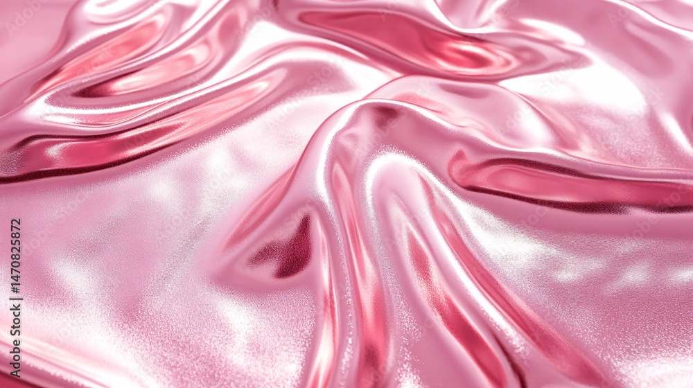 Fototapeta premium polished pink shift holographic metallic Photography background
