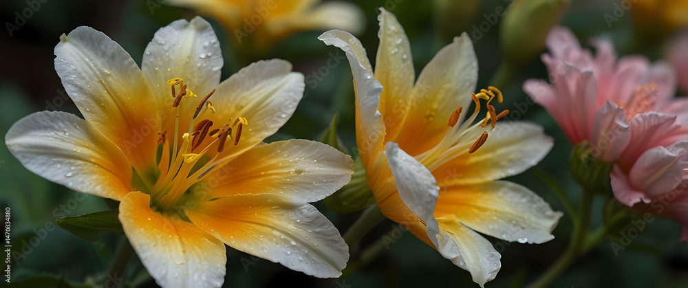 Naklejka premium Elegant Honeysuckle