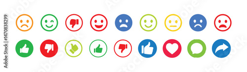 Like, Share, comment and love icon button, social media vector.love and heart icon , comment icon , repost and share icon button. vector illustration eps 10.