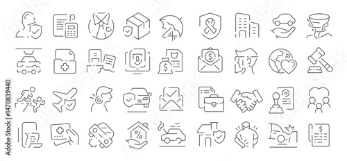 Insurance types outlined representing various protections