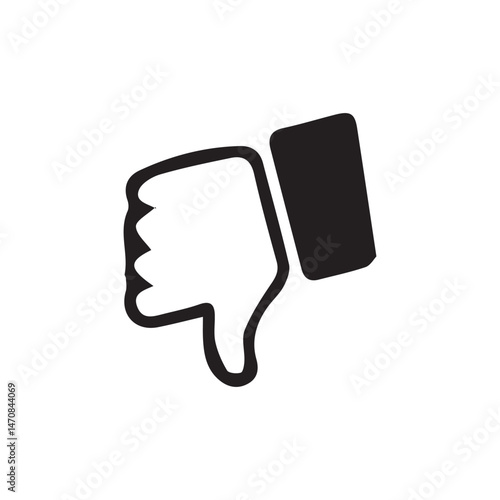 Dislike icon. vector line icon for your website, mobile, presentation, and logo design. thumbs down icons. vector illustration eps 10.