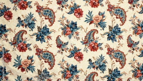 Subtle paisley design, muted color palette, elegant repeat , natural, calming