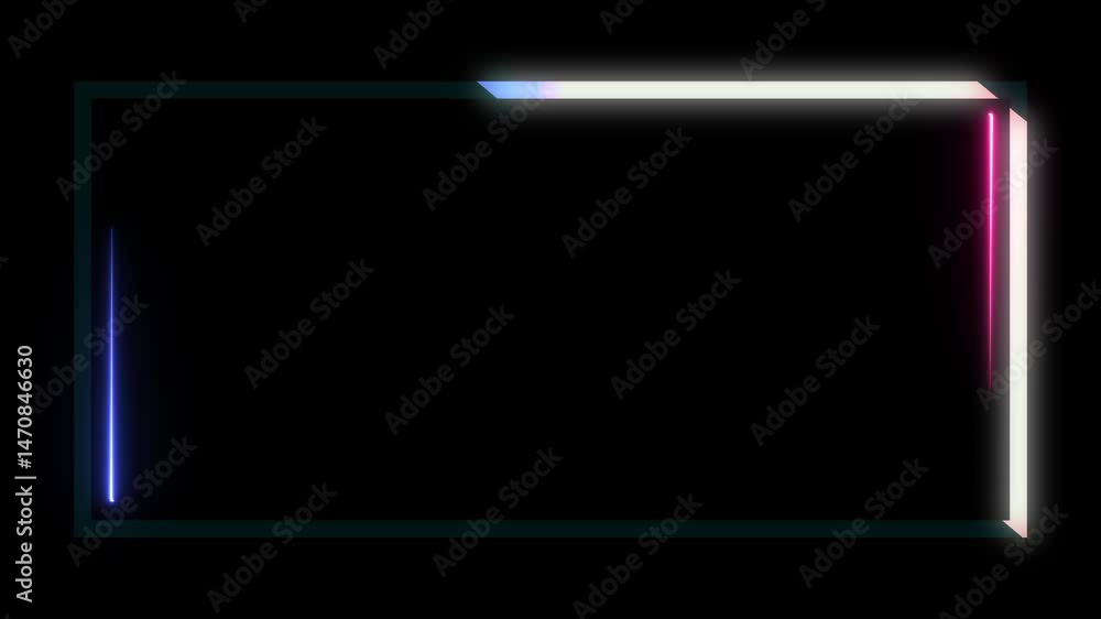 A template for inserting your own content,neon frame animation,with flickering and shifting colors A template for inserting your own content,neon frame animation,with flickering and shifting colors