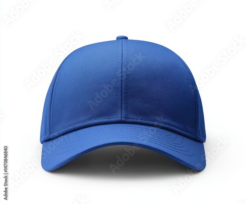 Solid cobalt blue baseball cap (1)