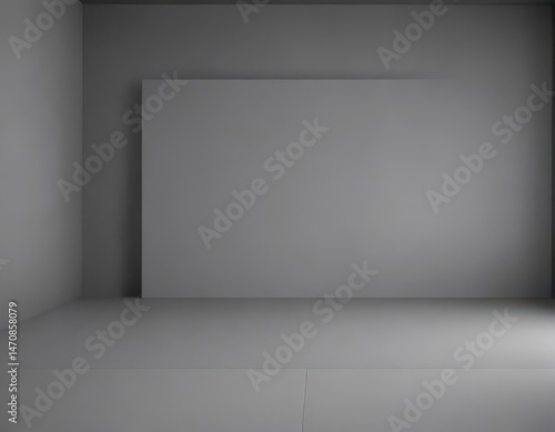 Wallpaper Mural Minimalist grey studio backdrop, seamless gradient  ,  interior,  room Torontodigital.ca