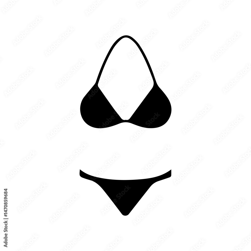 Fototapeta premium bikini glyph icon