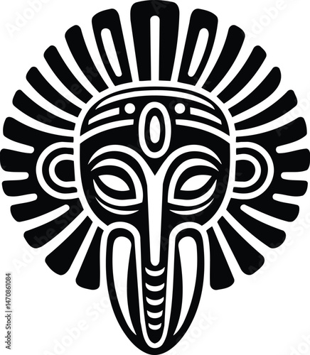 Tribal Spirit Mask Design