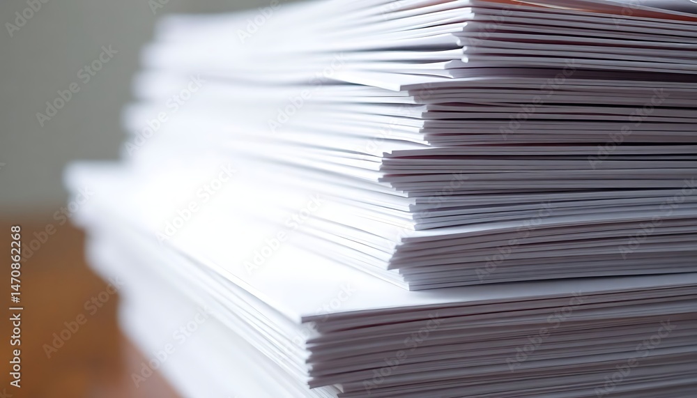 stack of papers sitting on top of a wooden table stack of papers sitting on top of a wooden table