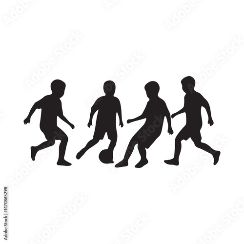group of  football people running