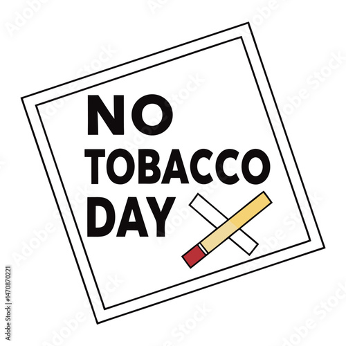  No tobacco day vector illustration.