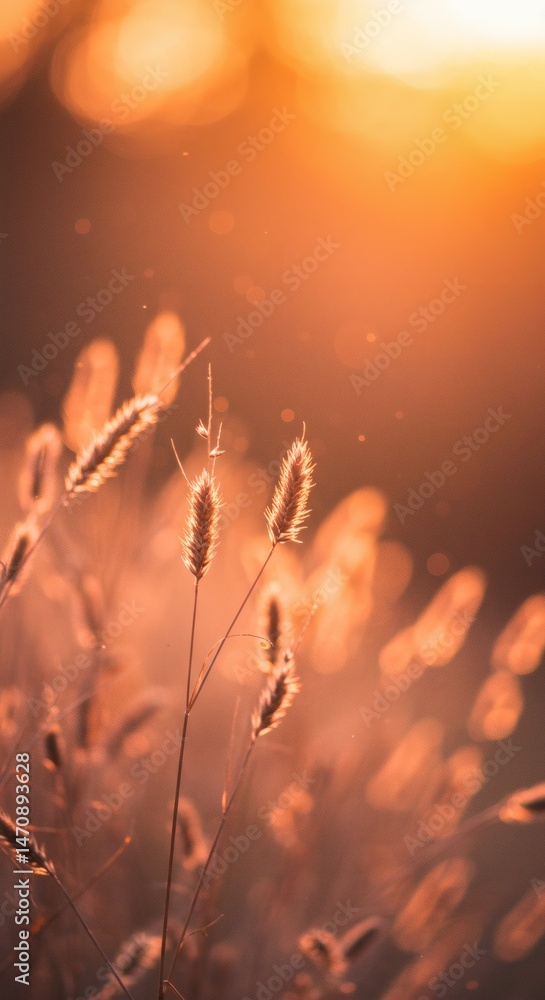 Golden sunlight dapples meadow grass Golden sunlight dapples meadow grass