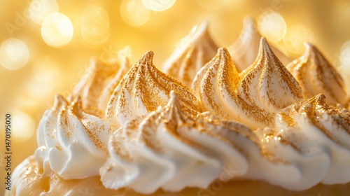 Wallpaper Mural Delicious baked dessert featuring creamy whipped topping with a dusting Torontodigital.ca