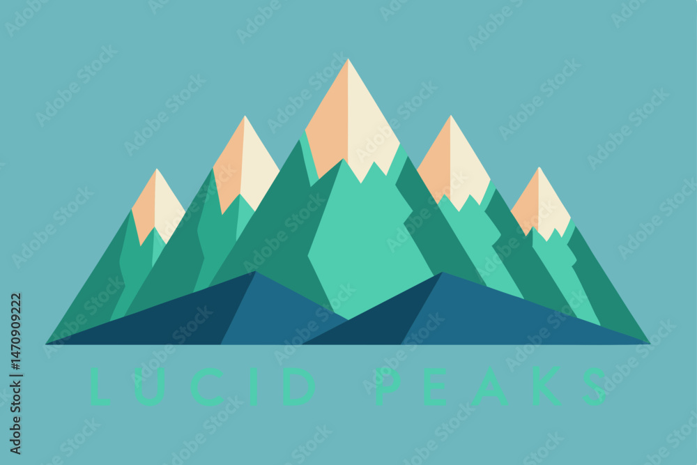 vector illustration of a mountain landscape vector illustration of a mountain landscape