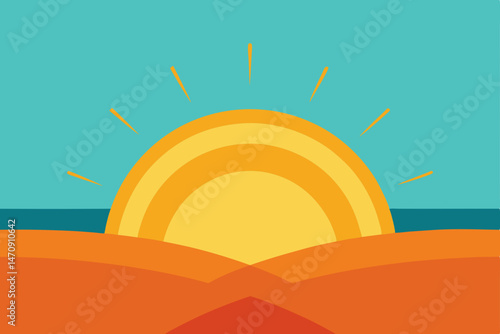 vector illustration of a landscape