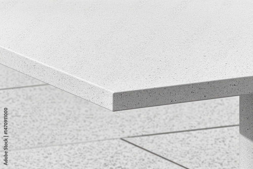 Fototapeta premium White speckled countertop edge