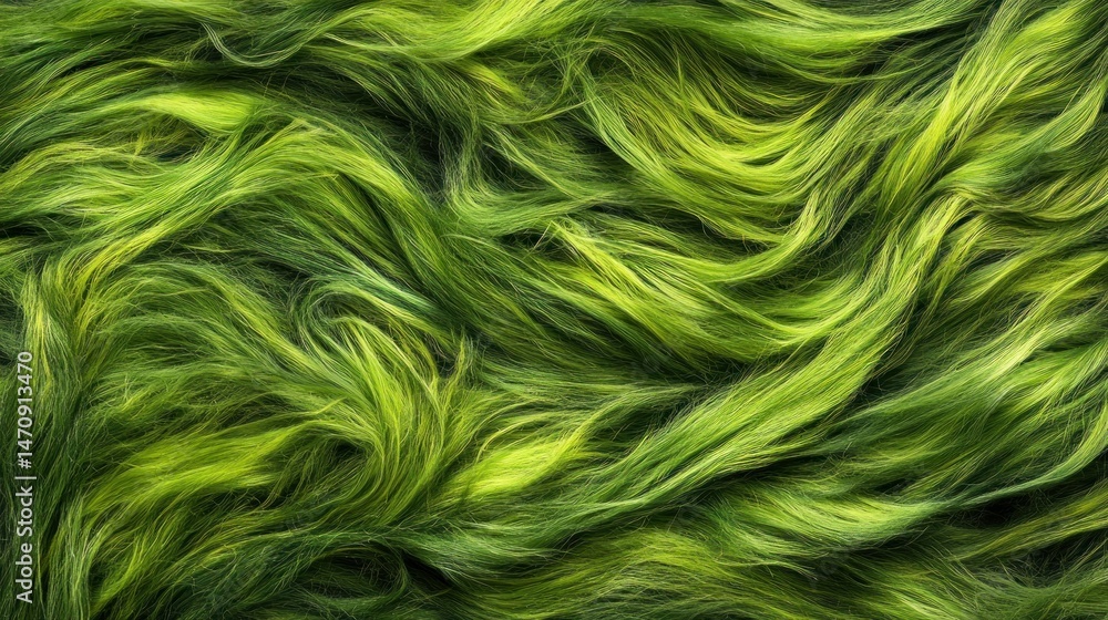 Abstract green textured background with flowing wavy brush strokes Abstract green textured background with flowing wavy brush strokes