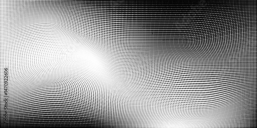 Halftone gradient. Dotted gradient, smooth dots spraying and halftones dot background seamless horizontal geometric pattern vector template set eps 10