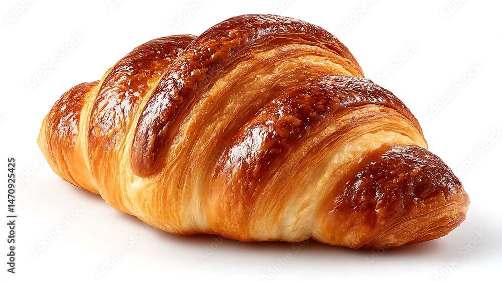 Golden Buttery Croissant with Bakery Delight. Golden Buttery Croissant with Bakery Delight.
