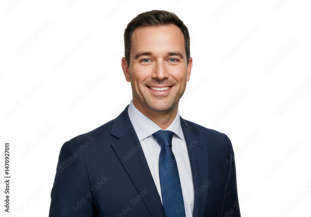 Confident Successful Businessman Portrait Studio Shot Happy Smiling Confident Successful Businessman Portrait Studio Shot Happy Smiling