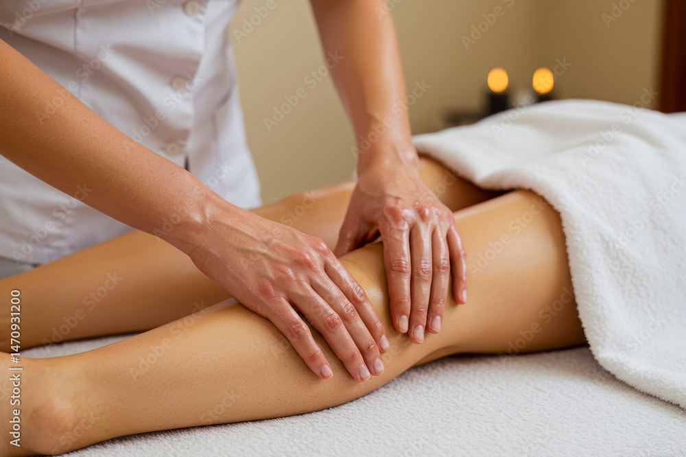 Relaxing Leg Massage at Luxurious Spa Wellness Treatment Relaxing Leg Massage at Luxurious Spa Wellness Treatment