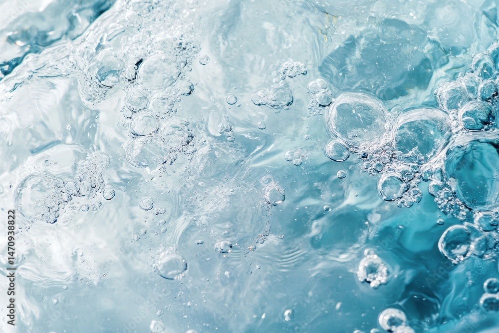 Frozen water with bubbles Frozen water with bubbles
