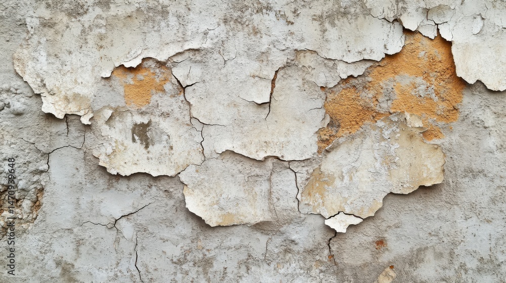 Obraz premium Peeling Paint on Textured Wall Surface