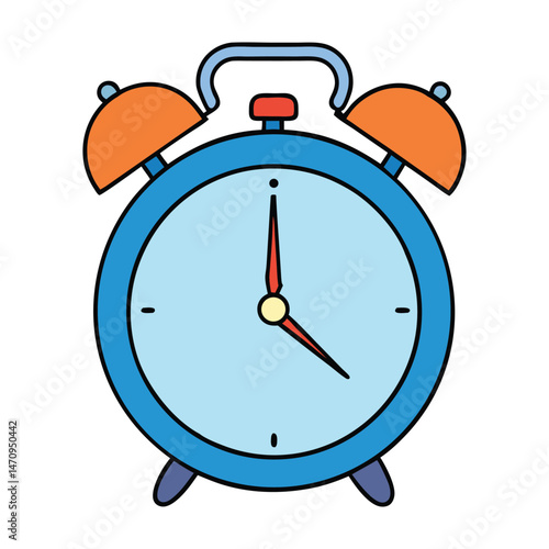 An icon showing an alarm clock with rushing hands or motion lines, symbolizing urgency, deadline pressure, or that time is quickly running out.
