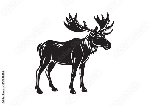 Moose Silhouette Vector