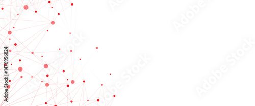 Vector Connect link background. global network technology concept. Digital technology futuristic internet network speed connection red background.