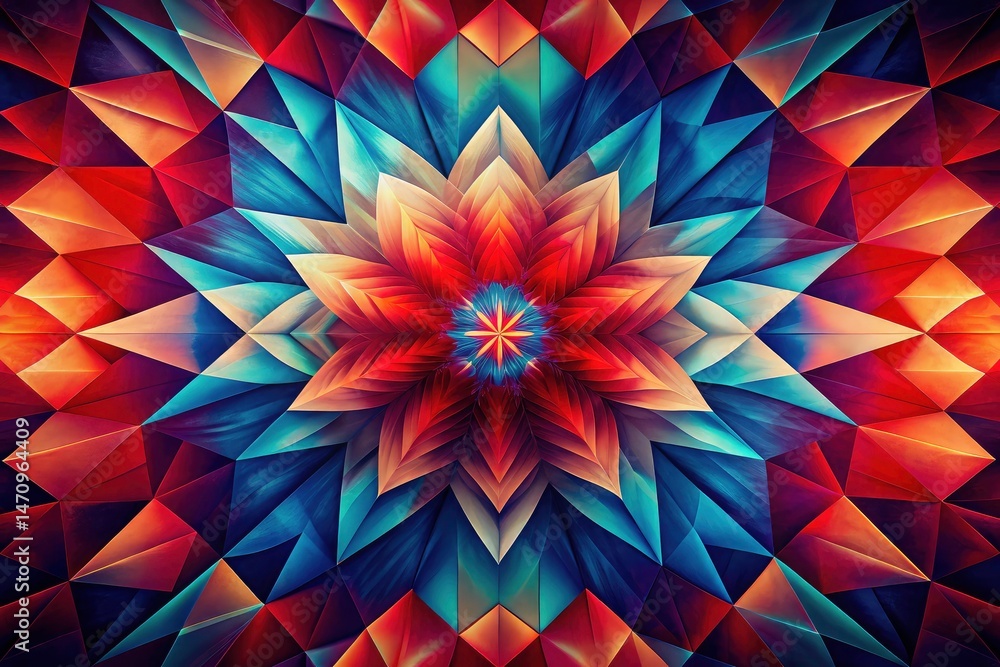 Panoramic Abstract Geometric Art: Red, Blue, Beige Pattern - High-Resolution Wallpaper Panoramic Abstract Geometric Art: Red, Blue, Beige Pattern - High-Resolution Wallpaper