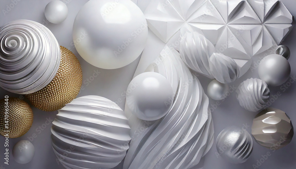 Fototapeta premium 白 3d 生成AI 背景