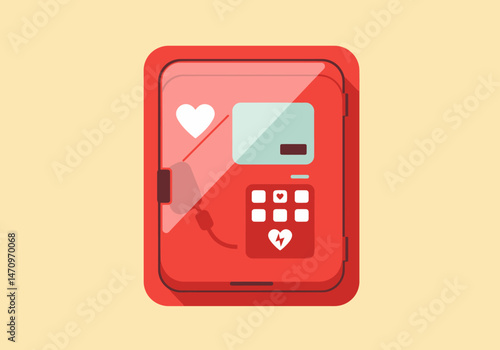 Emergency Automated External Defibrillator AED Safety Cabinet for Healthcare