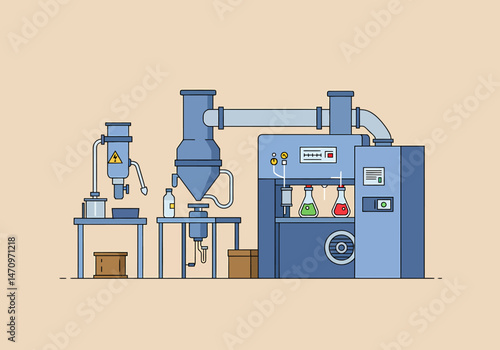 Automated Pharmaceutical Production: Manufacturing Chemical Blending and Dispensing System