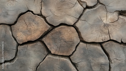 Textured Stone Wall Pattern With Gray And Brown Tones