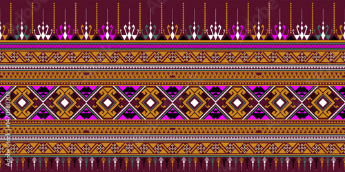 Traditional Aztec ethnic pattern