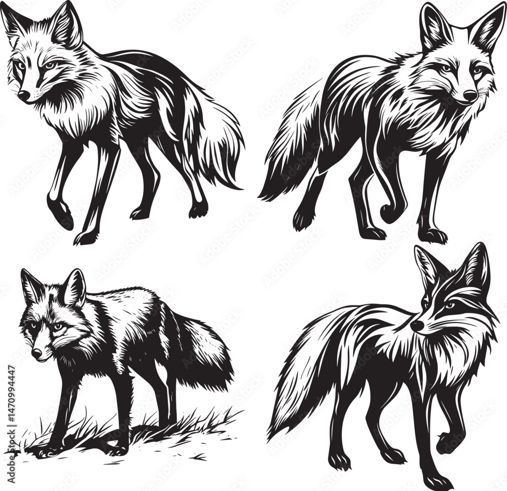 Obraz premium Fox Svg Bundle