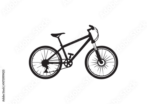 Mountain Bike Silhouette Vector