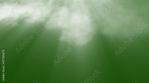 sun rays through clouds green screen. clouds with sunbeams green screen. sunlight through clouds alpha. god rays clouds green screen. heavenly light clouds chroma key.