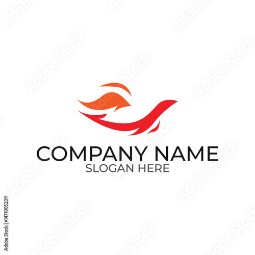 vector design elements for your company logo, fire logo. modern logo design, business corporate template. fire pictorial logo.