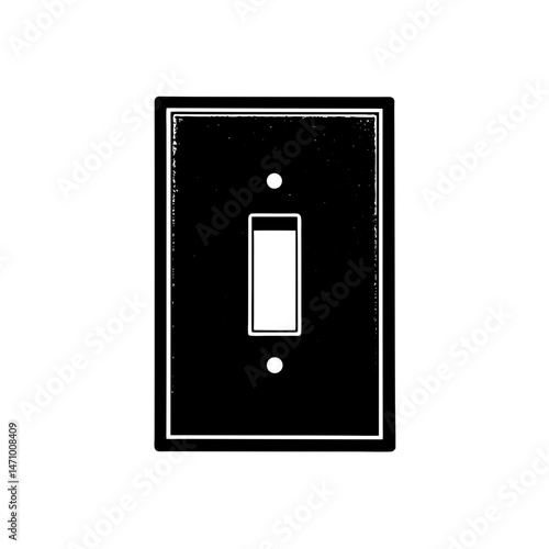 light switch silhouette on white background  .svg