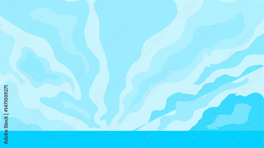 Fototapeta premium Abstract Ocean View with Cloud Layers