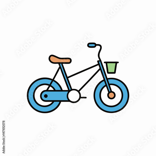 bicycle icon on white background