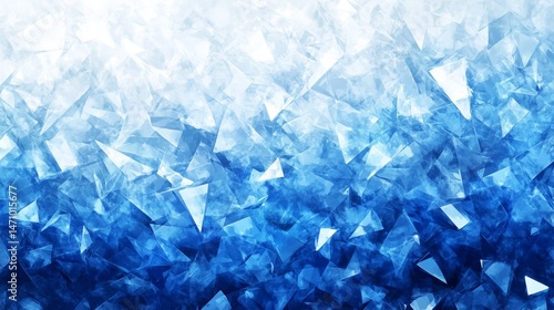 Stunning Ice Crystals Background blue background