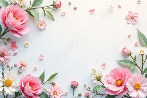 Pastel floral motifs, delicate repeating design for subtle social media backdrop, phone, classic, soft