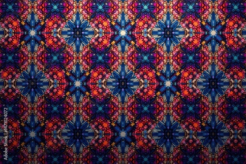 Geometric damask, repeating diamonds and lines, diamond, surface