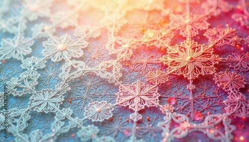 Geometric lace motif, repeating lines, subtle shadows , stylish, abstract, modern